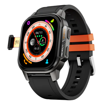 Fireboltt Camera & 4G Android Snapp Watch Black Orange Loop