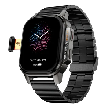 Fireboltt Camera & 4G Android Snapp Watch Black Stainless Steel